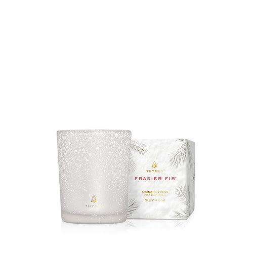 Frasier Fir Votive Candle, Flocked Collection