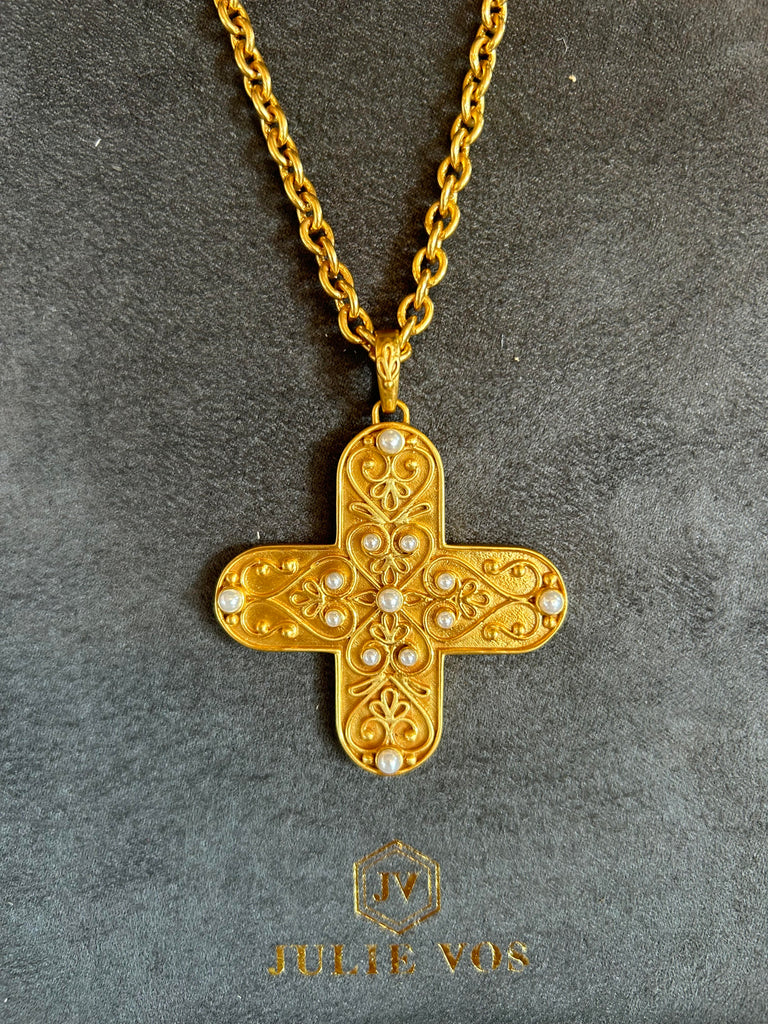 Malta Corinth Pendant, Gold, from Julie Vos