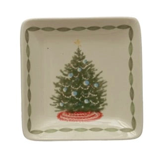 Stoneware Christmas Plates