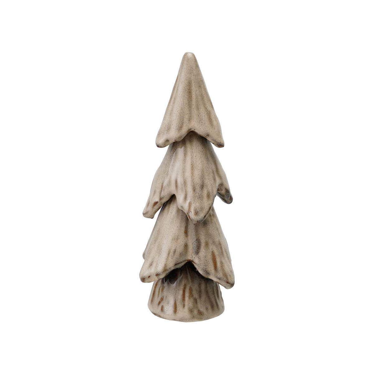 Stoneware Tree, Reactive Glaze, Cream Color