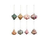 Paper Mache Block Printed Ornament with Design