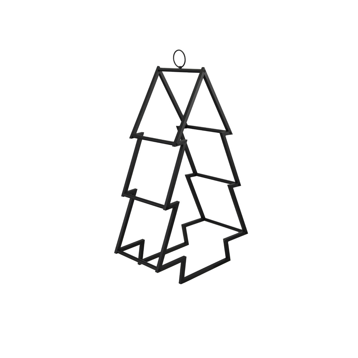 Metal Tree Shaped Log Holder, Black, KD