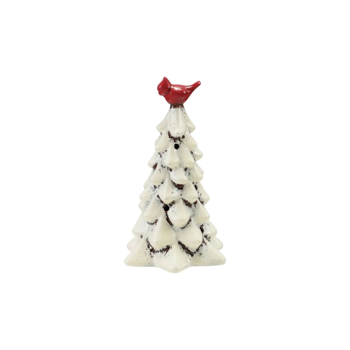 Hand-Painted Ceramic Tree with LED Light (Batteries Included)