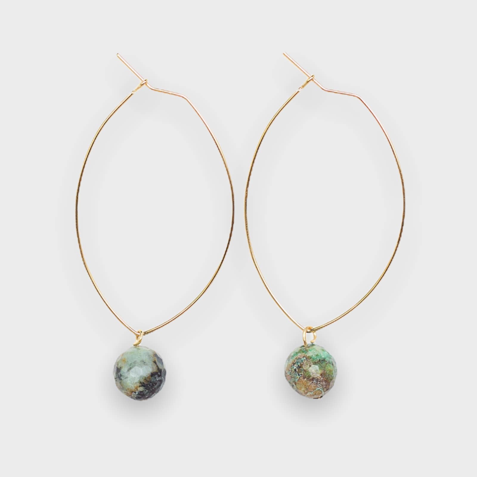 Lenny Gemstone Earrings, Multiple Colors