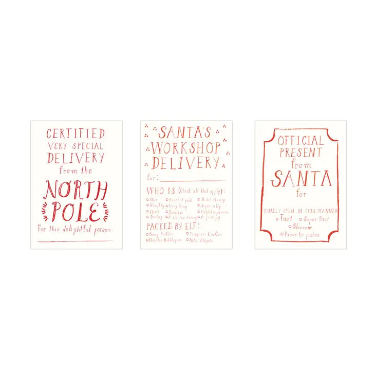 Package from Santa Holiday Gift Tags
