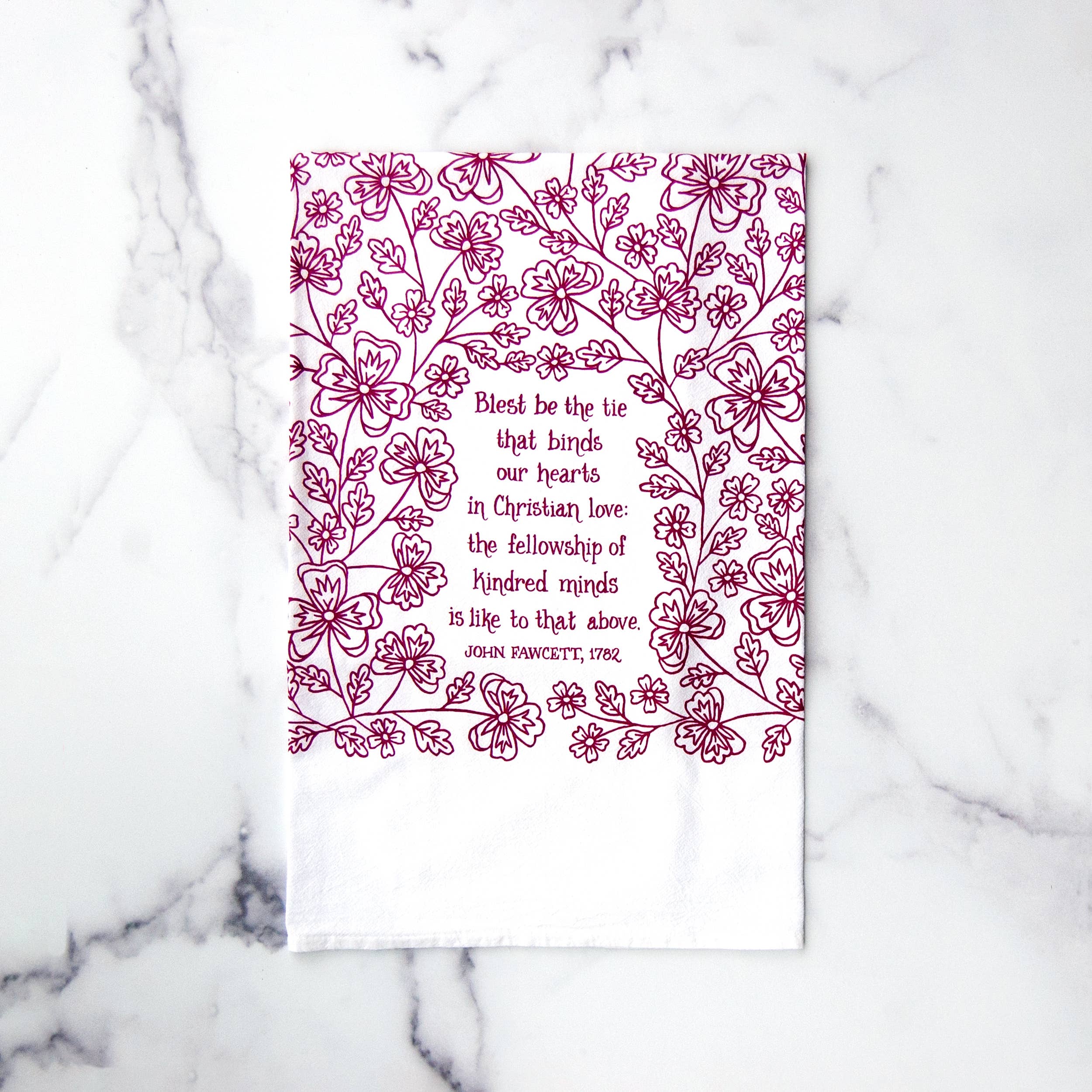 Blest be the Tie Hymn Tea Towel
