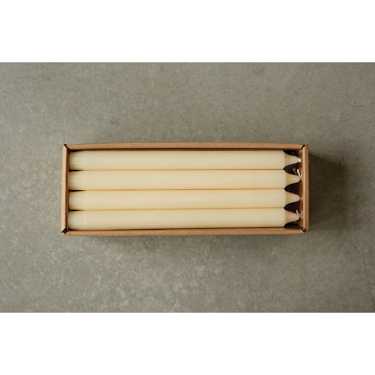 Ivory Unscented Taper Candles