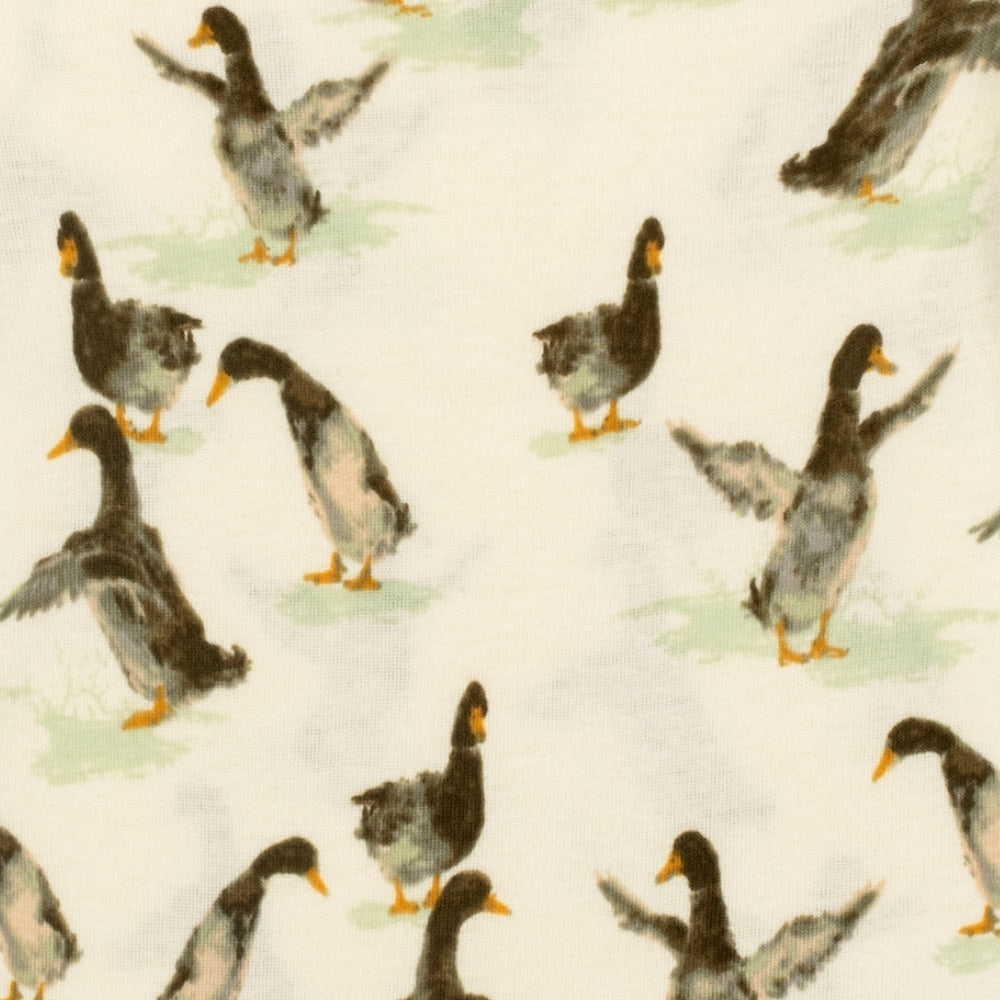 Duck Organic Zipper Pajama, Milkbarn