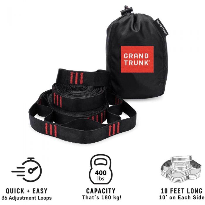 Trunk Suspension Straps Black