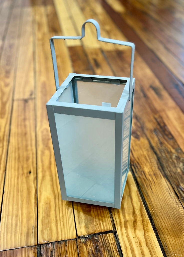 Gray Indoor/Outdoor Lantern