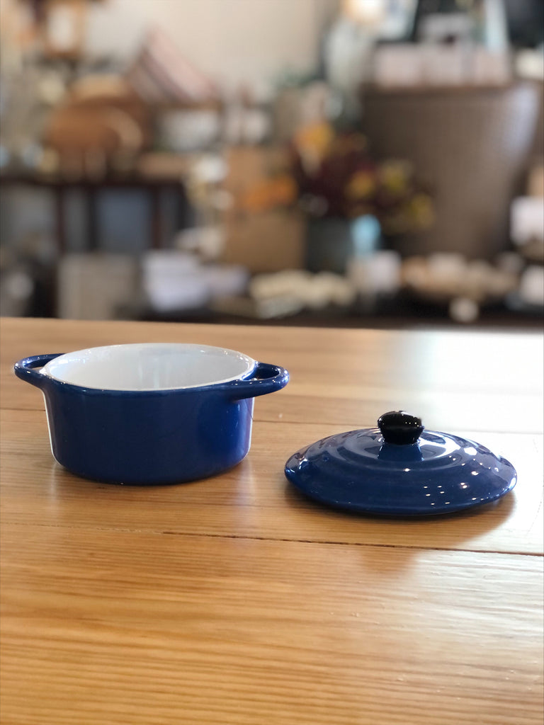 Stoneware Mini Baker with Lid, Vibrant