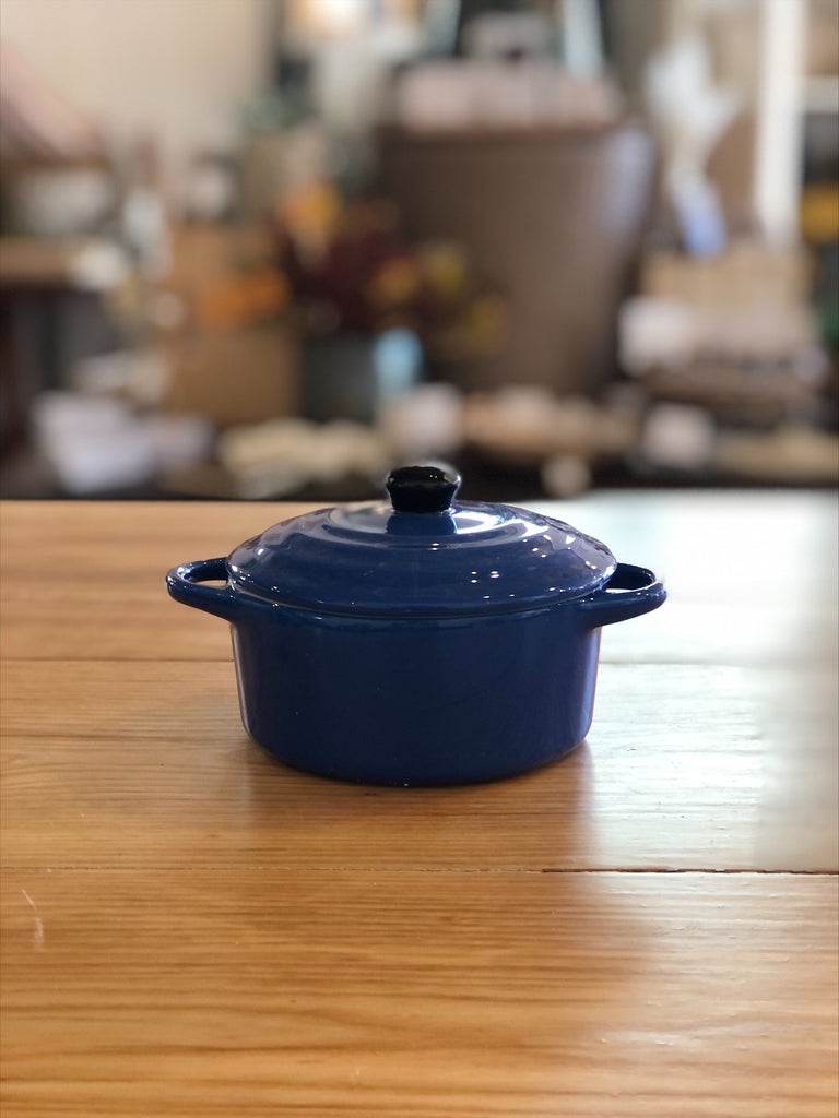 Stoneware Mini Baker with Lid, Vibrant