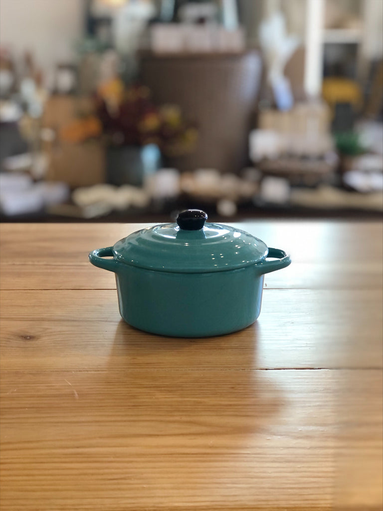 Stoneware Mini Baker with Lid, Vibrant