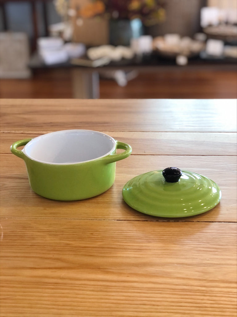 Stoneware Mini Baker with Lid, Vibrant