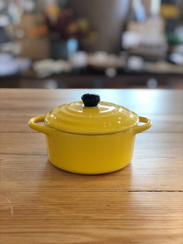 Stoneware Mini Baker with Lid, Vibrant