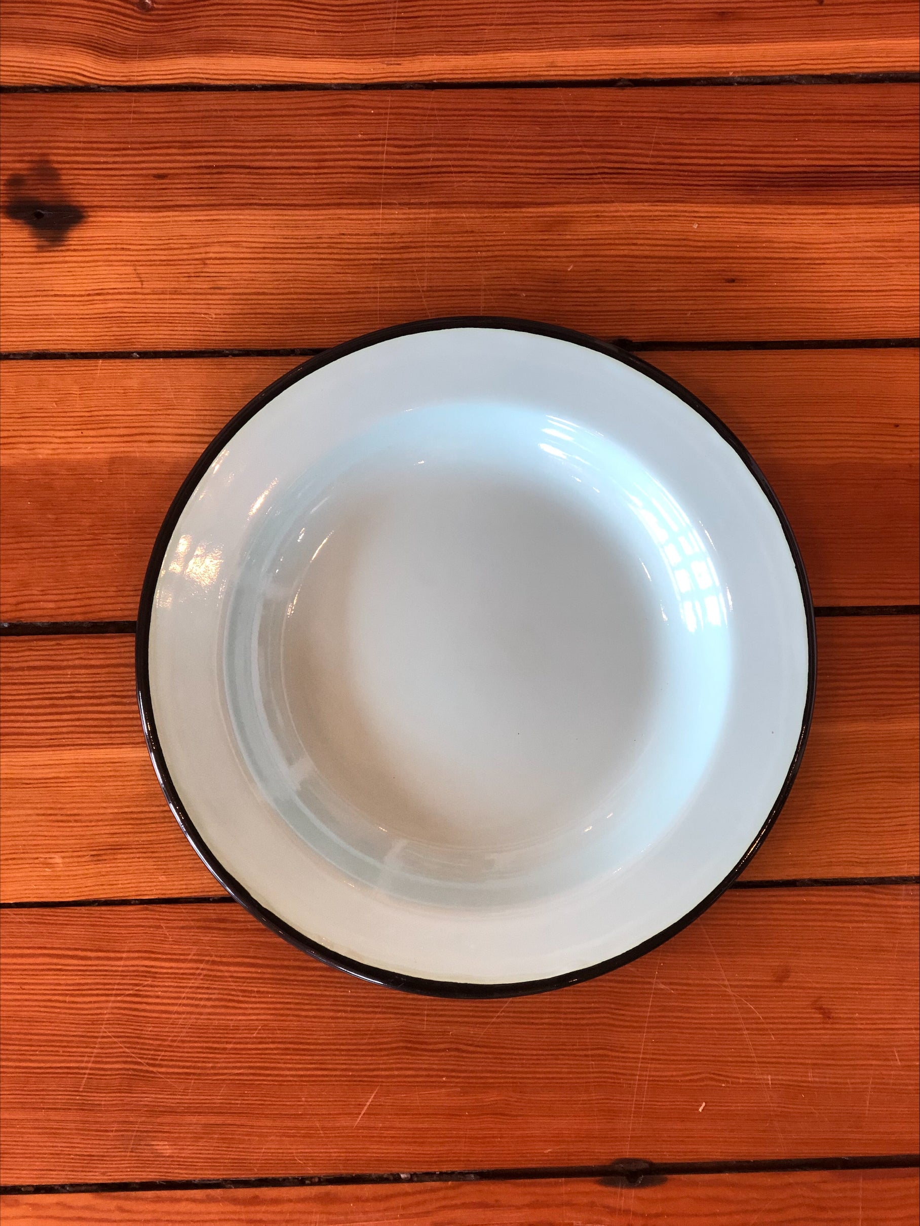 Robin's Egg Blue, Enamelware Salad Plate