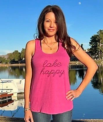 Lake Happy Classic Tank - Very Berry