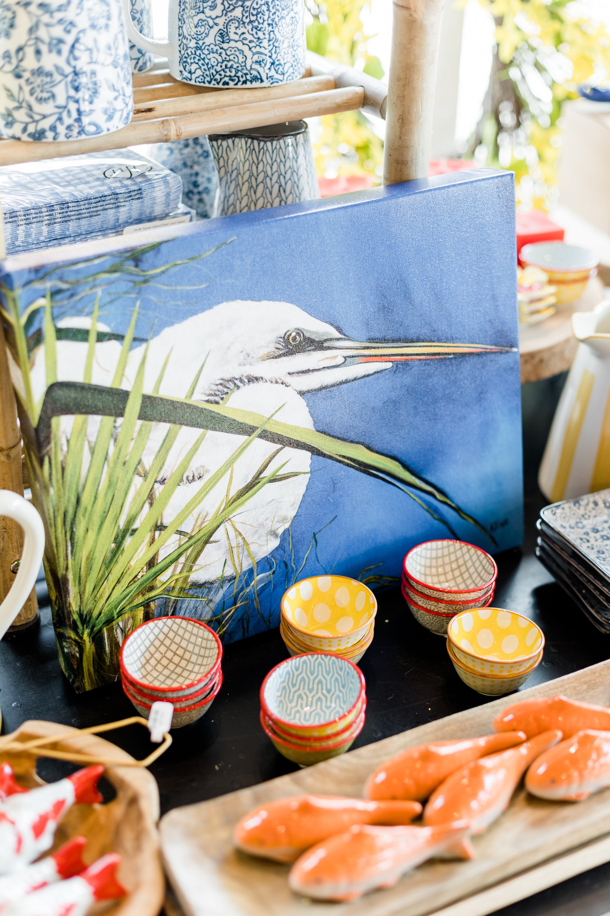 White Egret - Giclee Canvas Print