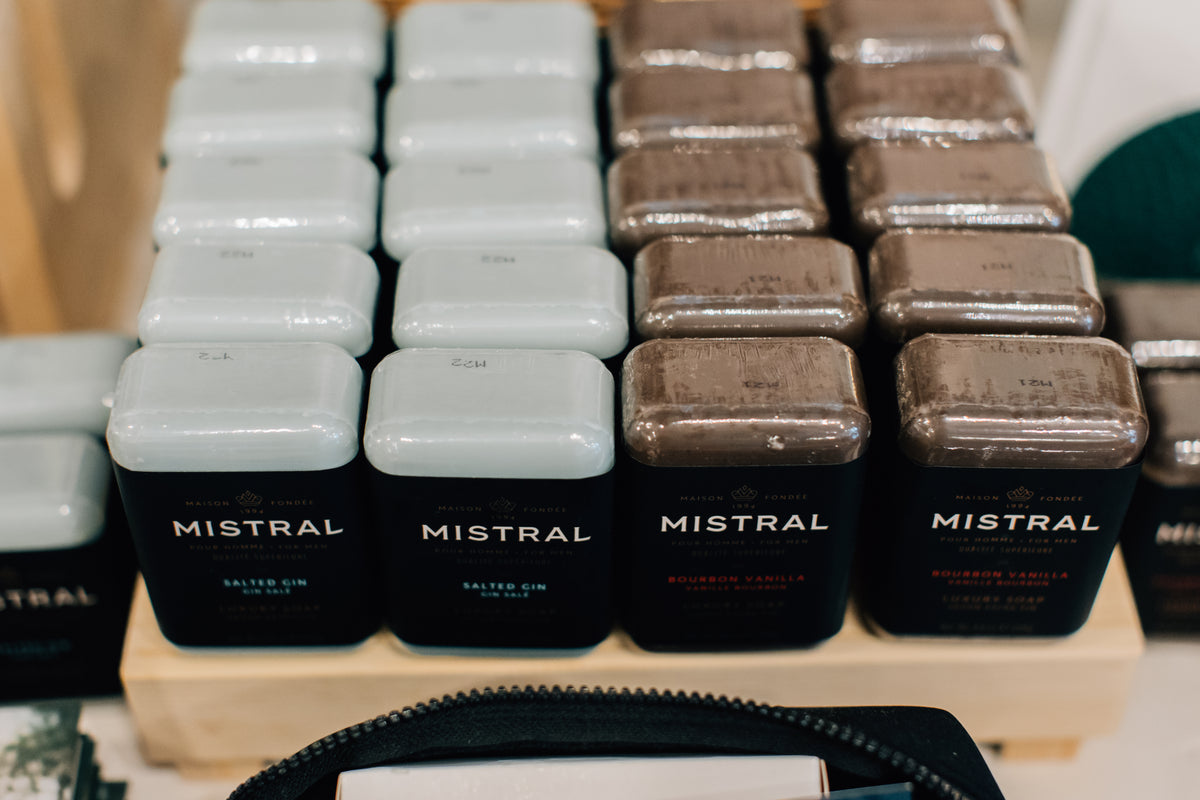 Men's Bourbon Vanilla Bar Soap by Mistral