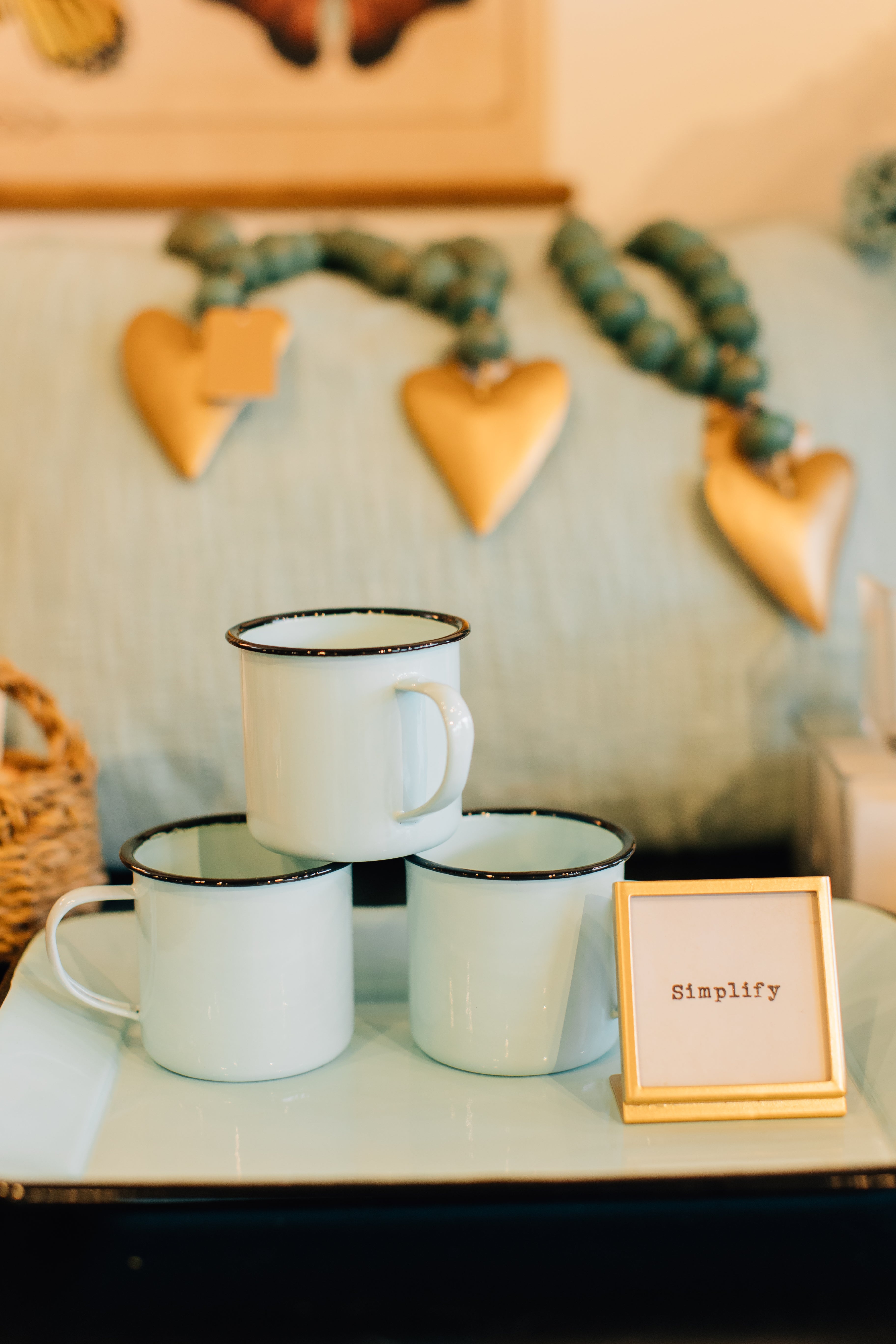 Robin's Egg Blue, Enamelware Mug