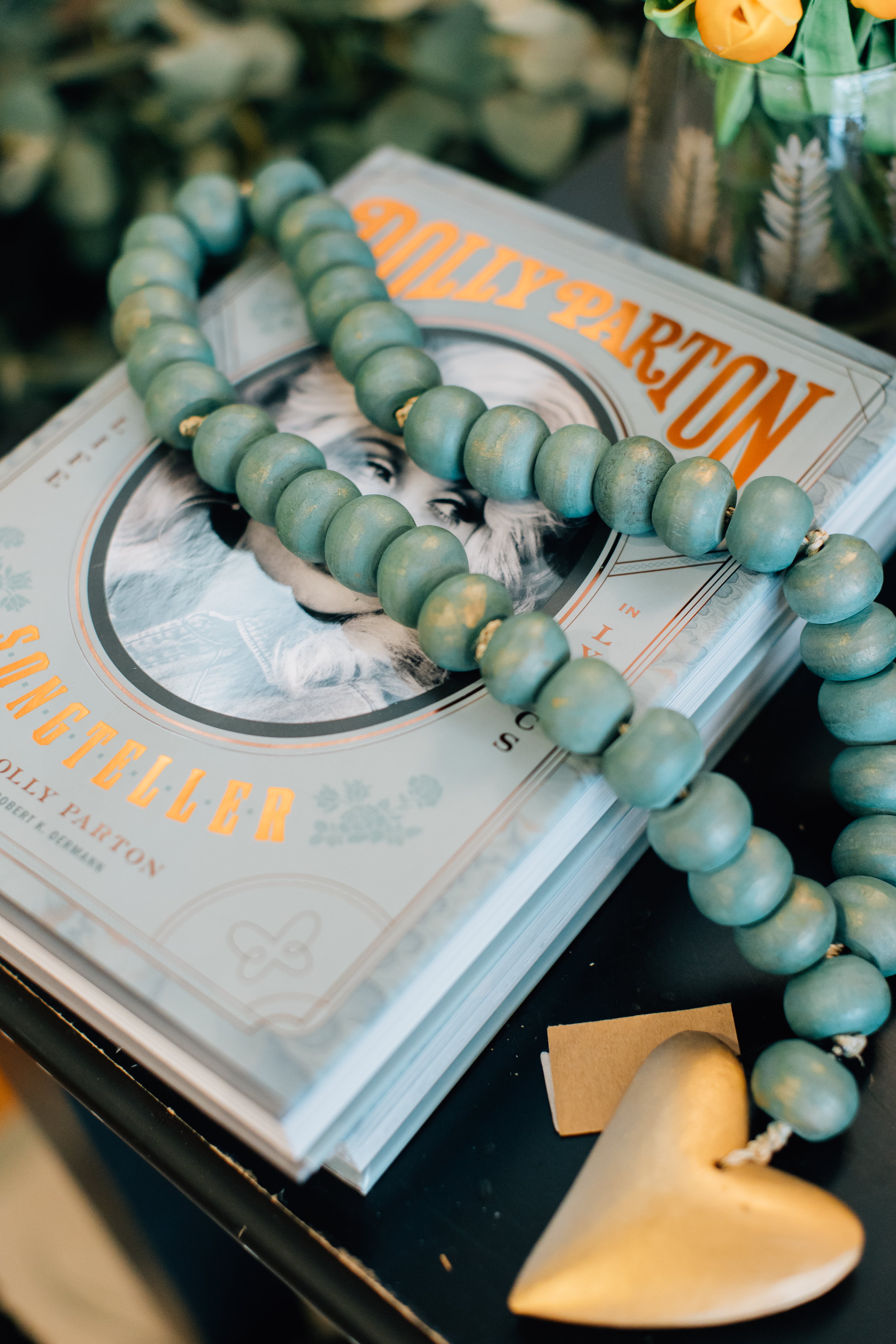 Mango Wood Rosary with Heart