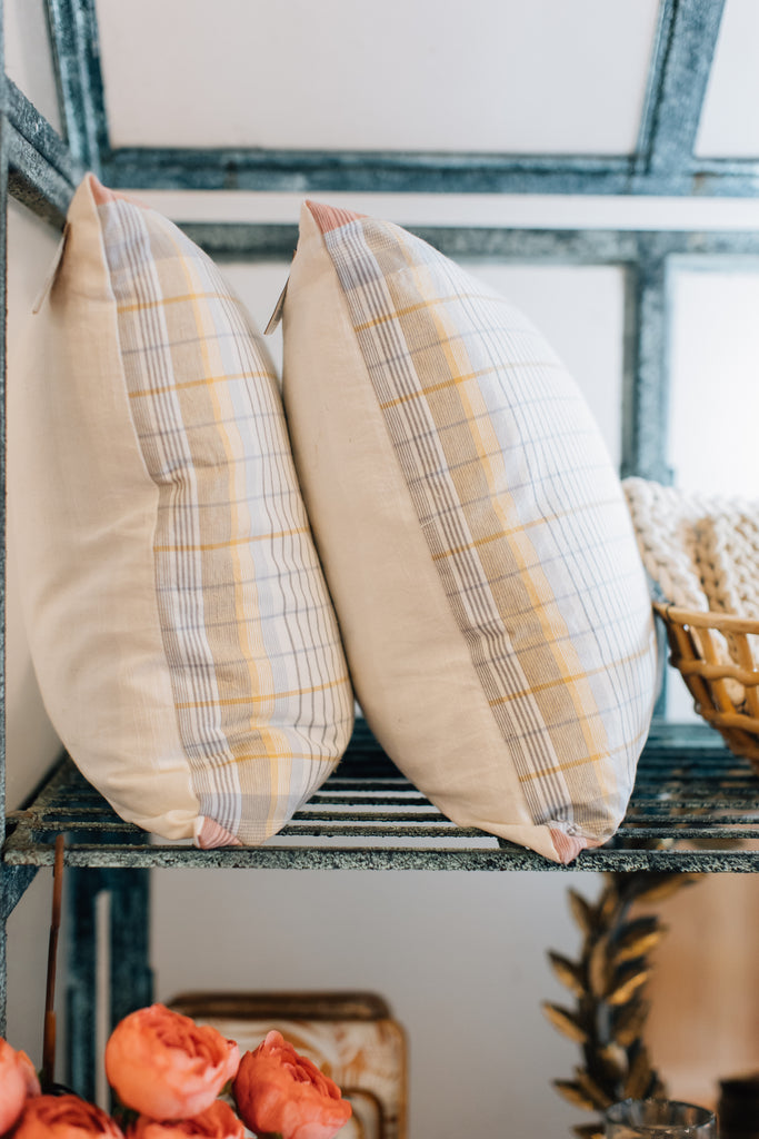 Woven Plaid Pillow