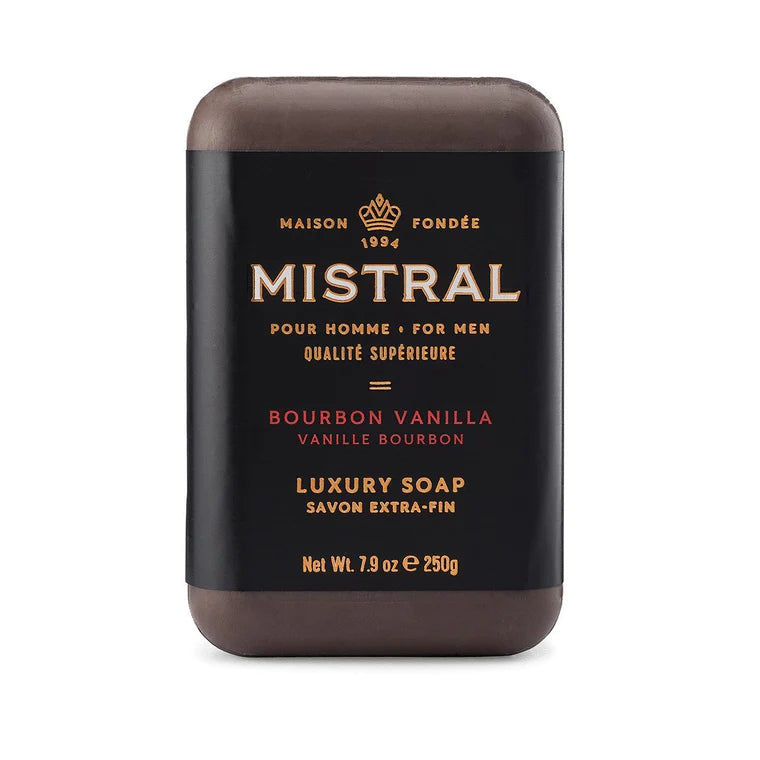 Men's Bourbon Vanilla Bar Soap by Mistral