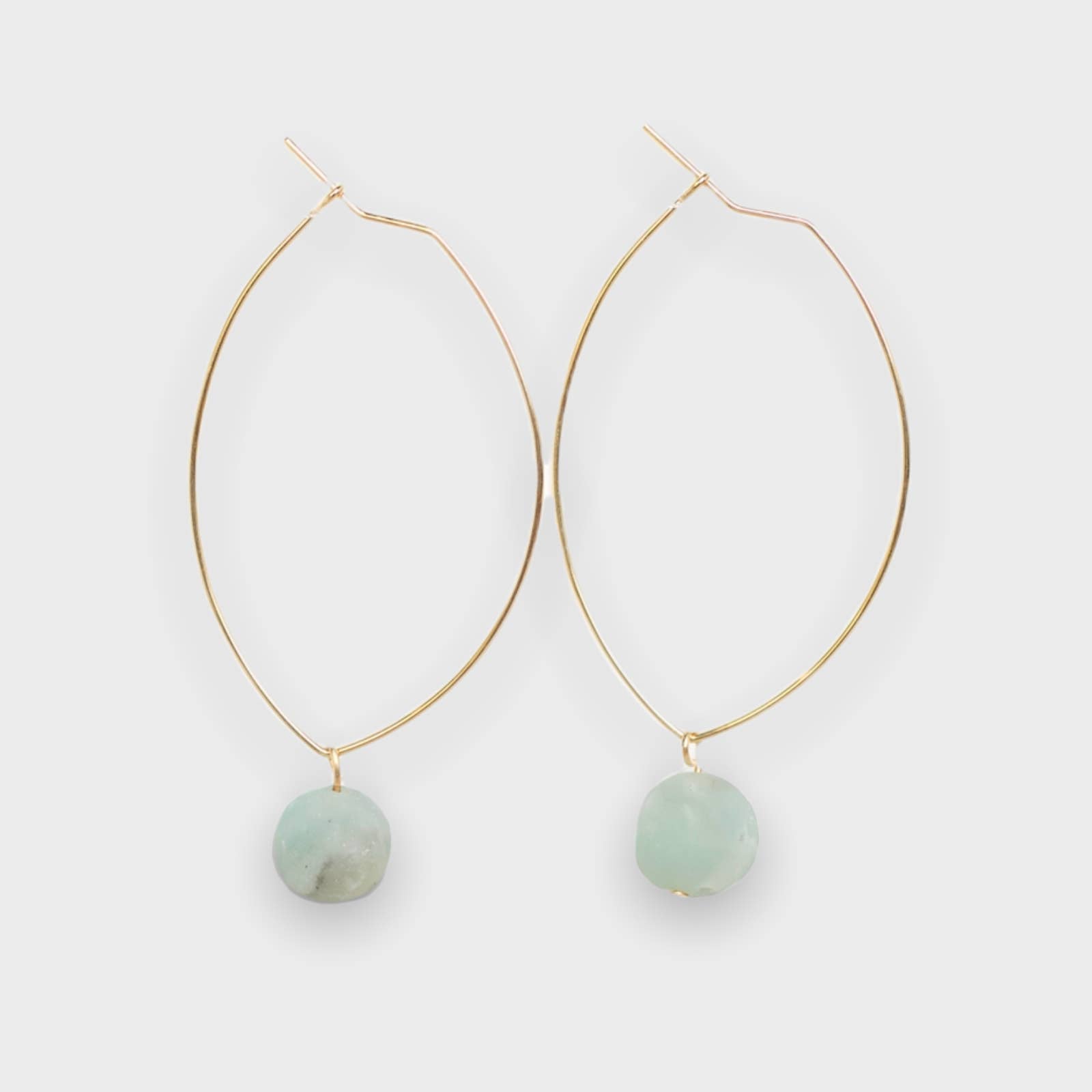 Lenny Gemstone Earrings, Multiple Colors
