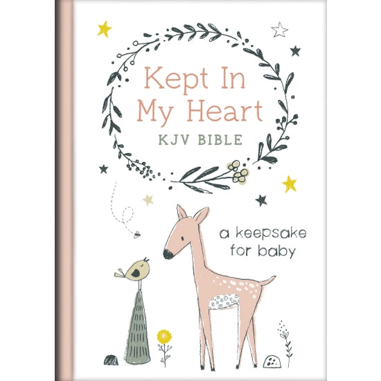 Kept in My Heart KJV Bible (Coral Woodland)