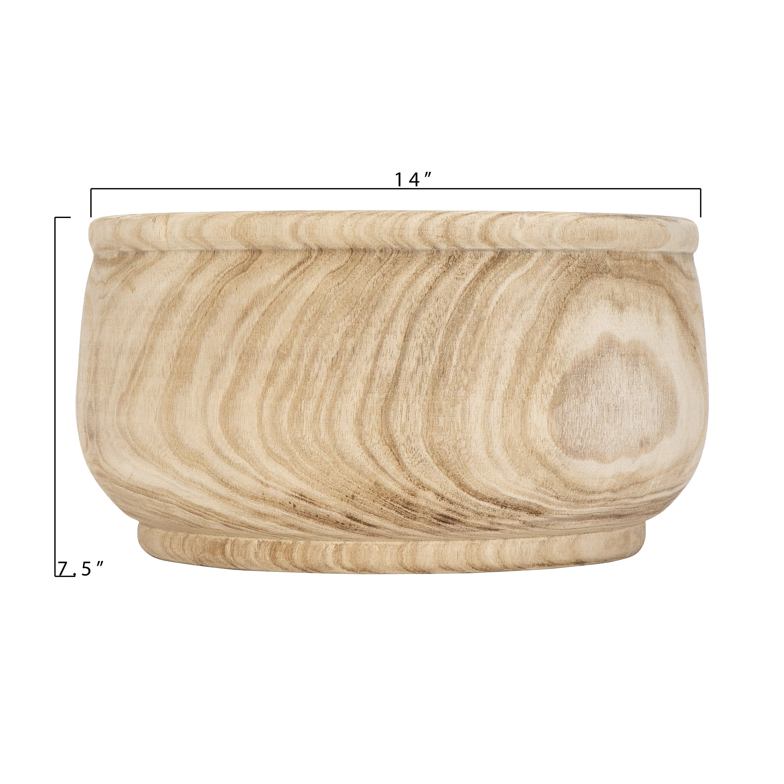 Paulownia Wood Planter