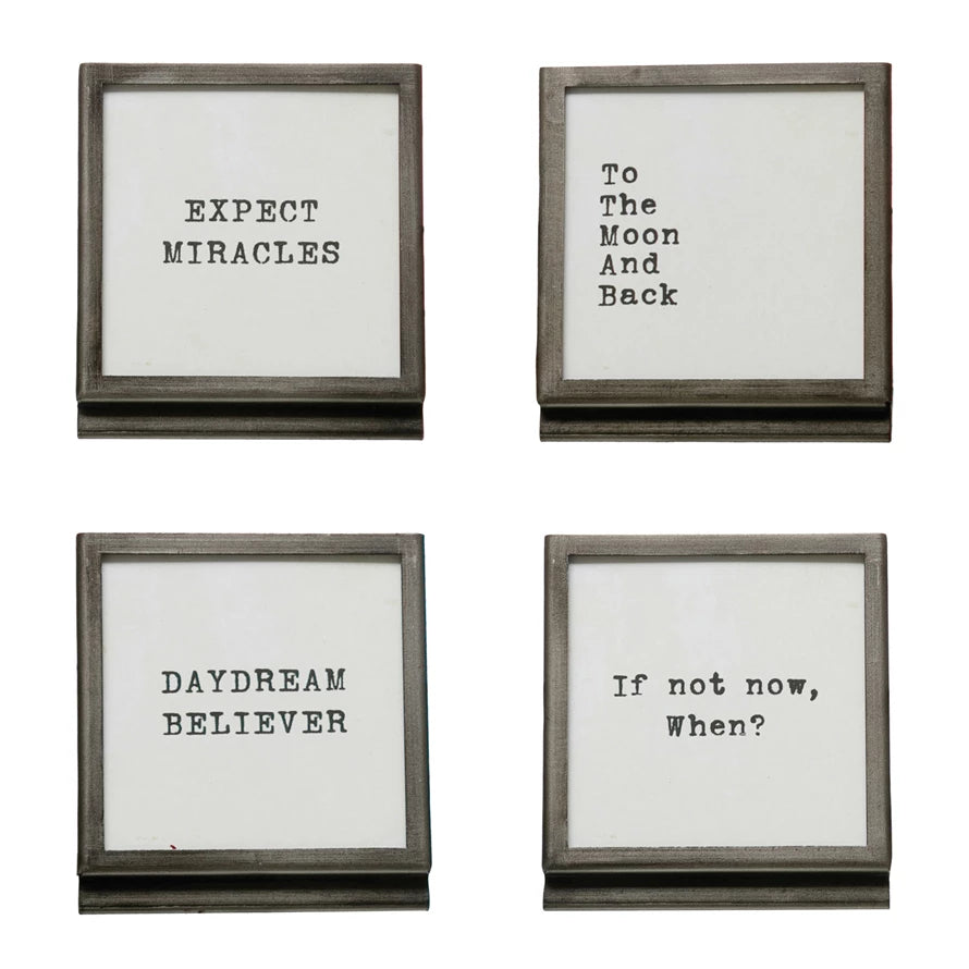Silver Metal Frame with Inspiration