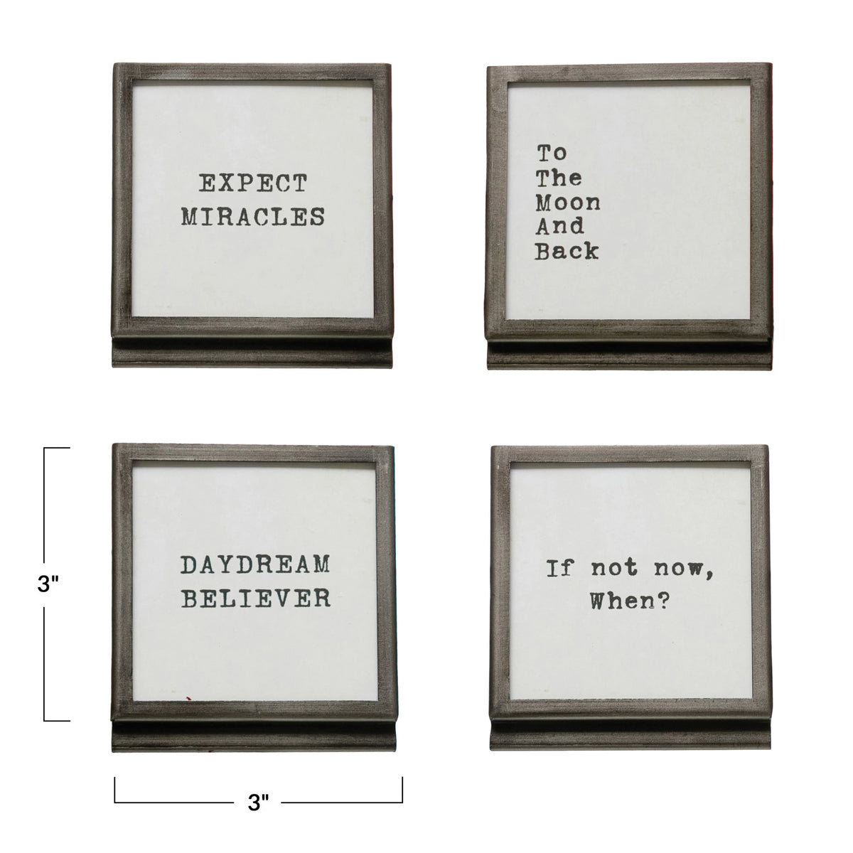 Silver Metal Frame with Inspiration