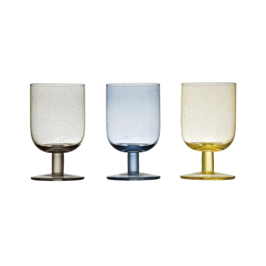 8oz Stemmed Bubble Wine Glass