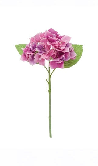 Faux Hydrangea Stem, 3 Colors