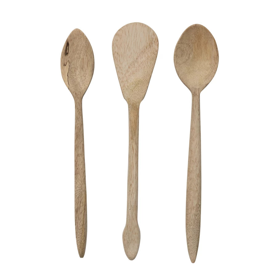 Hand-Carved Mango Wood Spoon, 9 1/2"