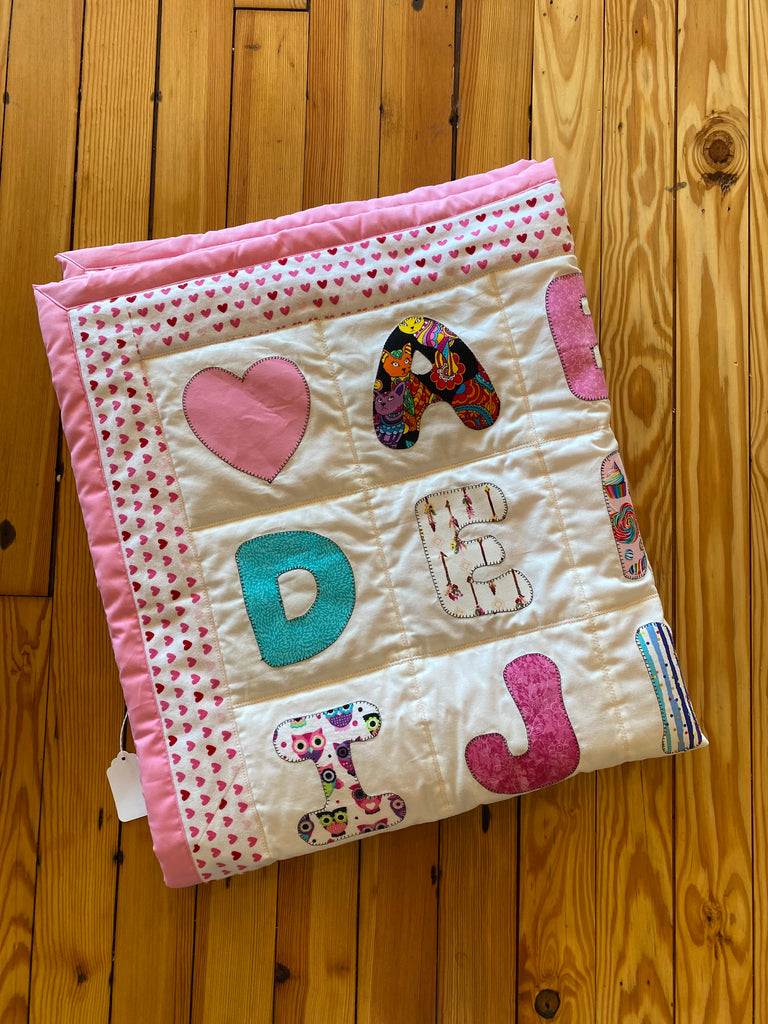 Handmade ABCs Blanket